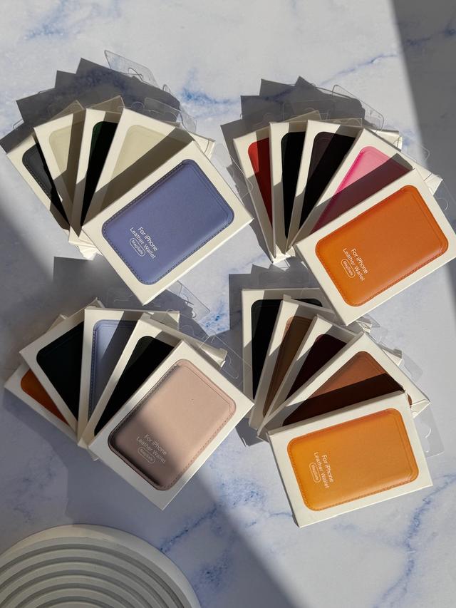 جاکارتی مگ سیف اپل Leather wallet magsafe 