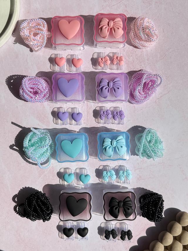 محافظ آداپتور 25 وات سامسونگ قلب و پاپیون رنگی (4تکه) 