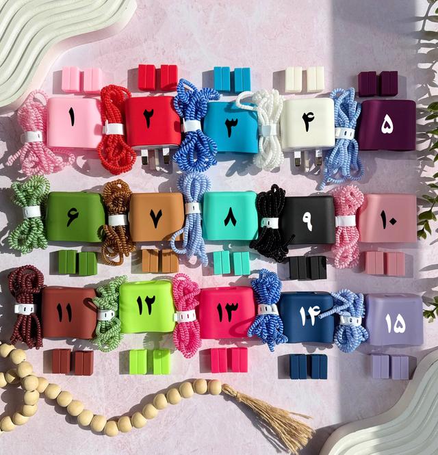 محافظ آداپتور 25 وات سیلیکونی سامسونگ 3 پین (5تکه) 